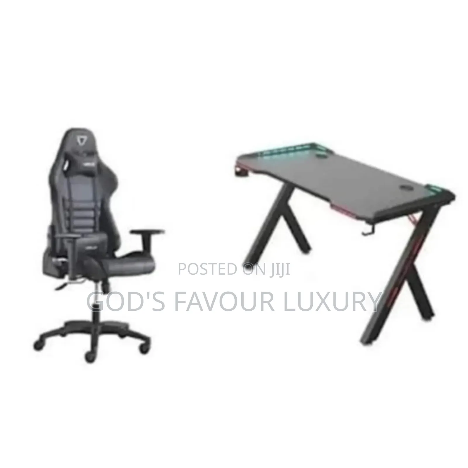 Gaming Chair and Table Set