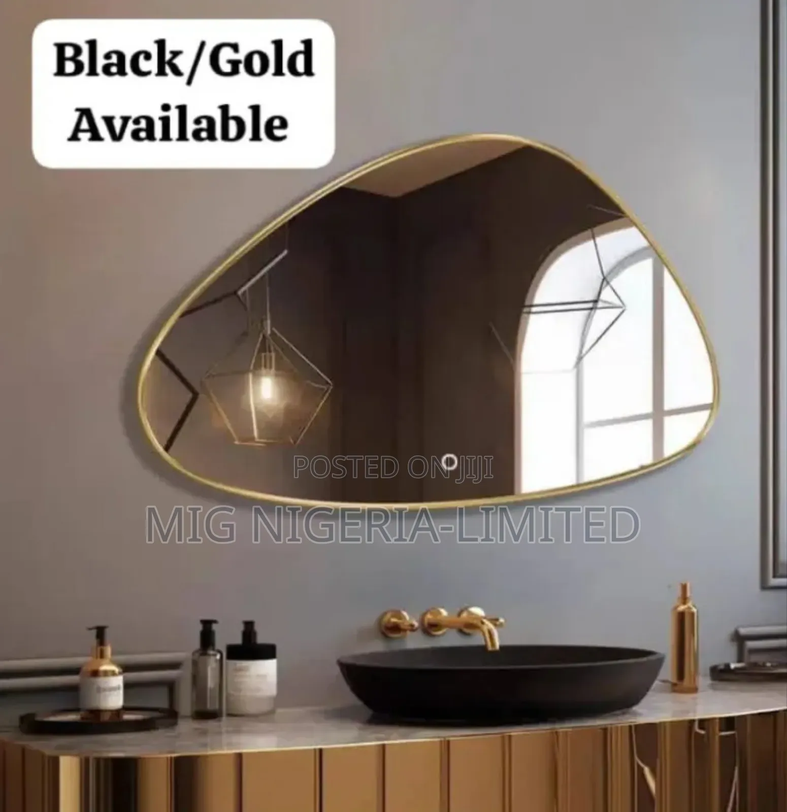 Eagle Eye Vintage Royal Premium Oval Bathroom Mirror 50xcm70cm