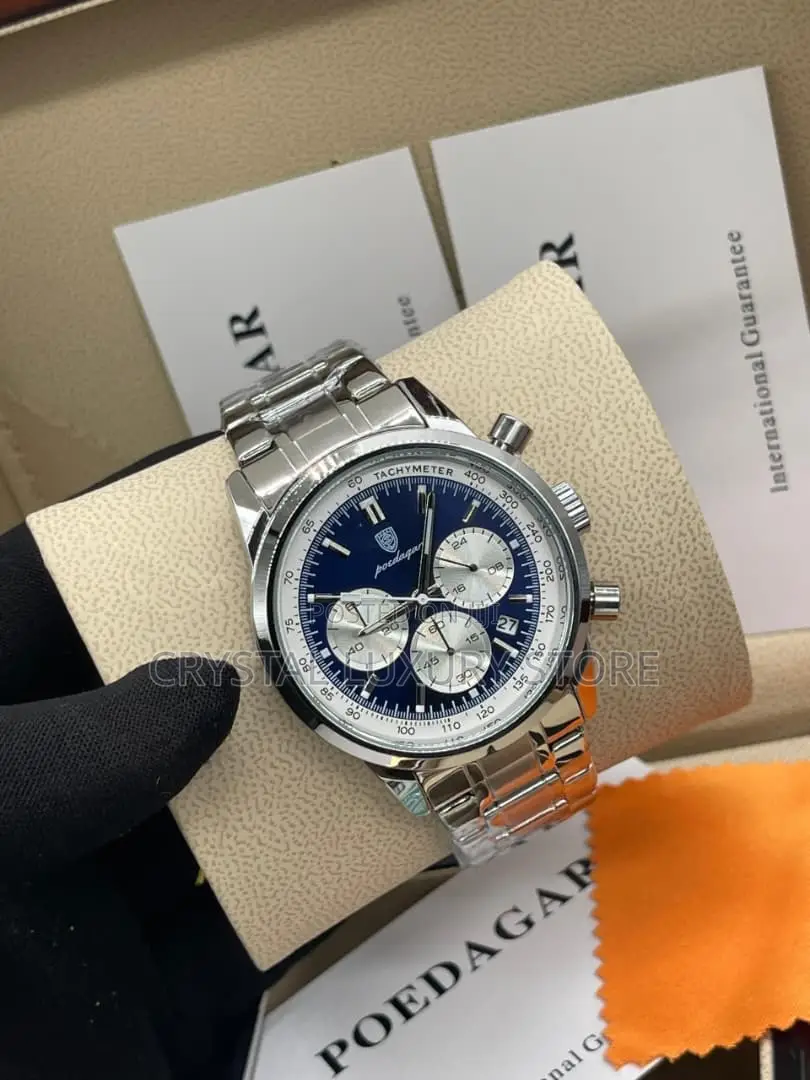 Poedagar Quality Men Chain Strap Wristwatch