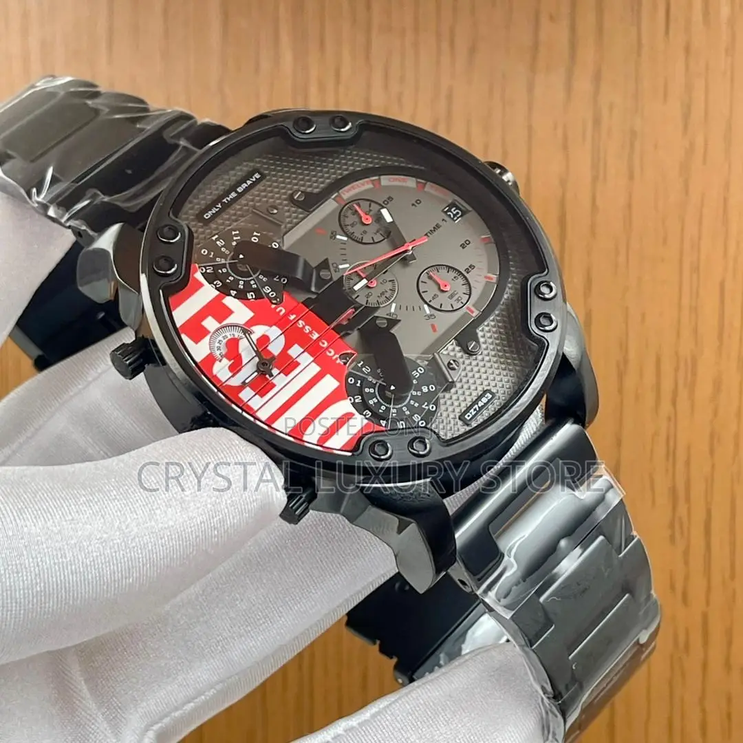 Diesel Quality Luxury Men Automatic Engine Wristwatch