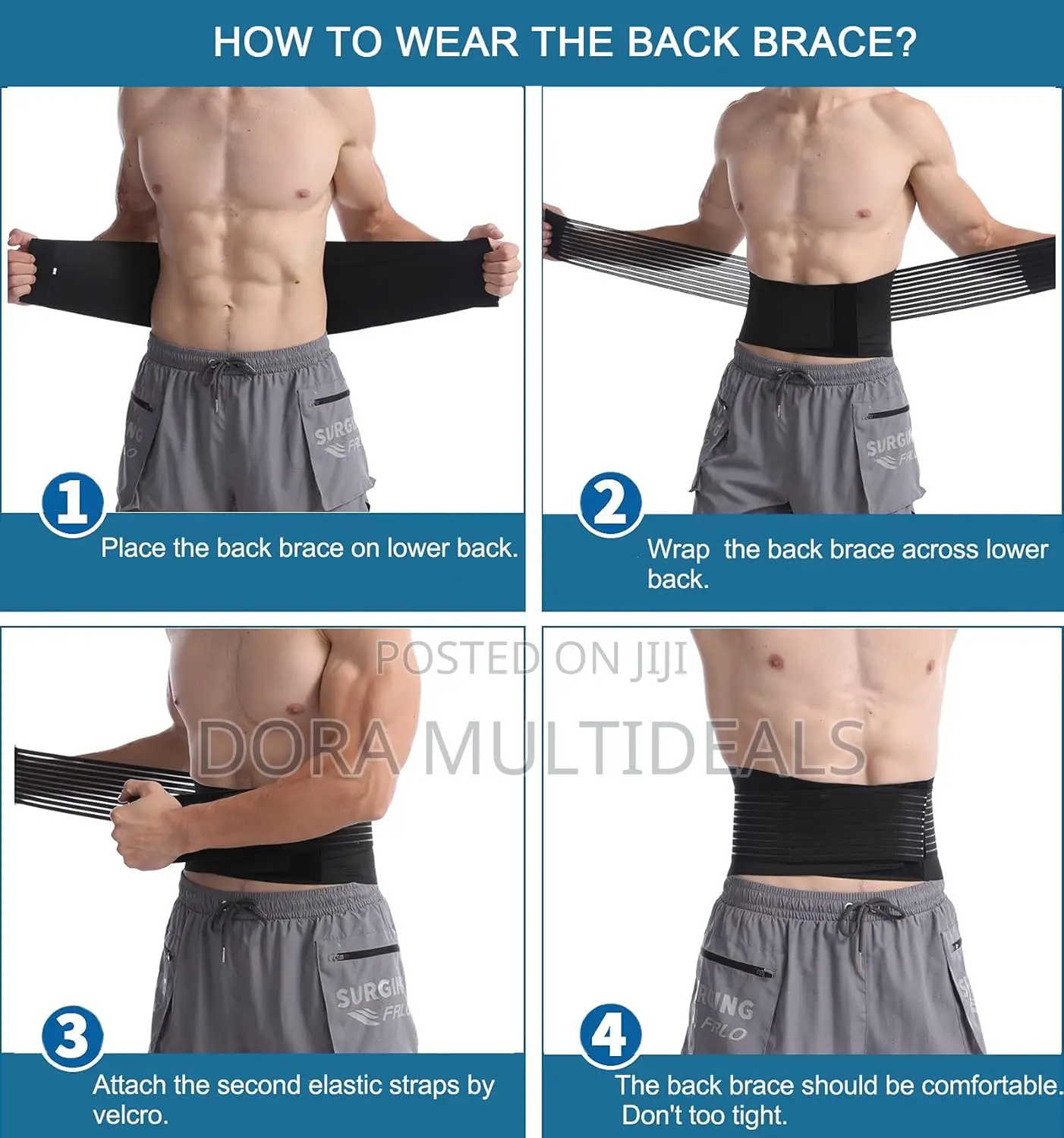 Paskyee Lower Back Brace Pain Relief, Sciatica, Lumber Support Belt