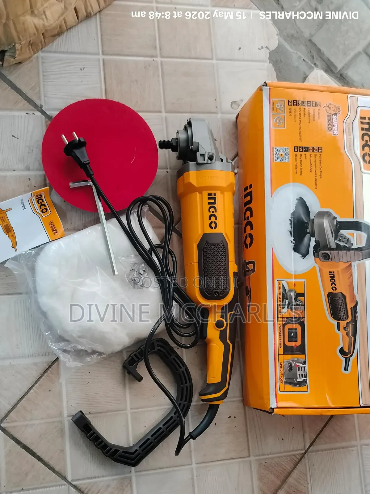 Ap14008 Ingco Angle 
Polisher