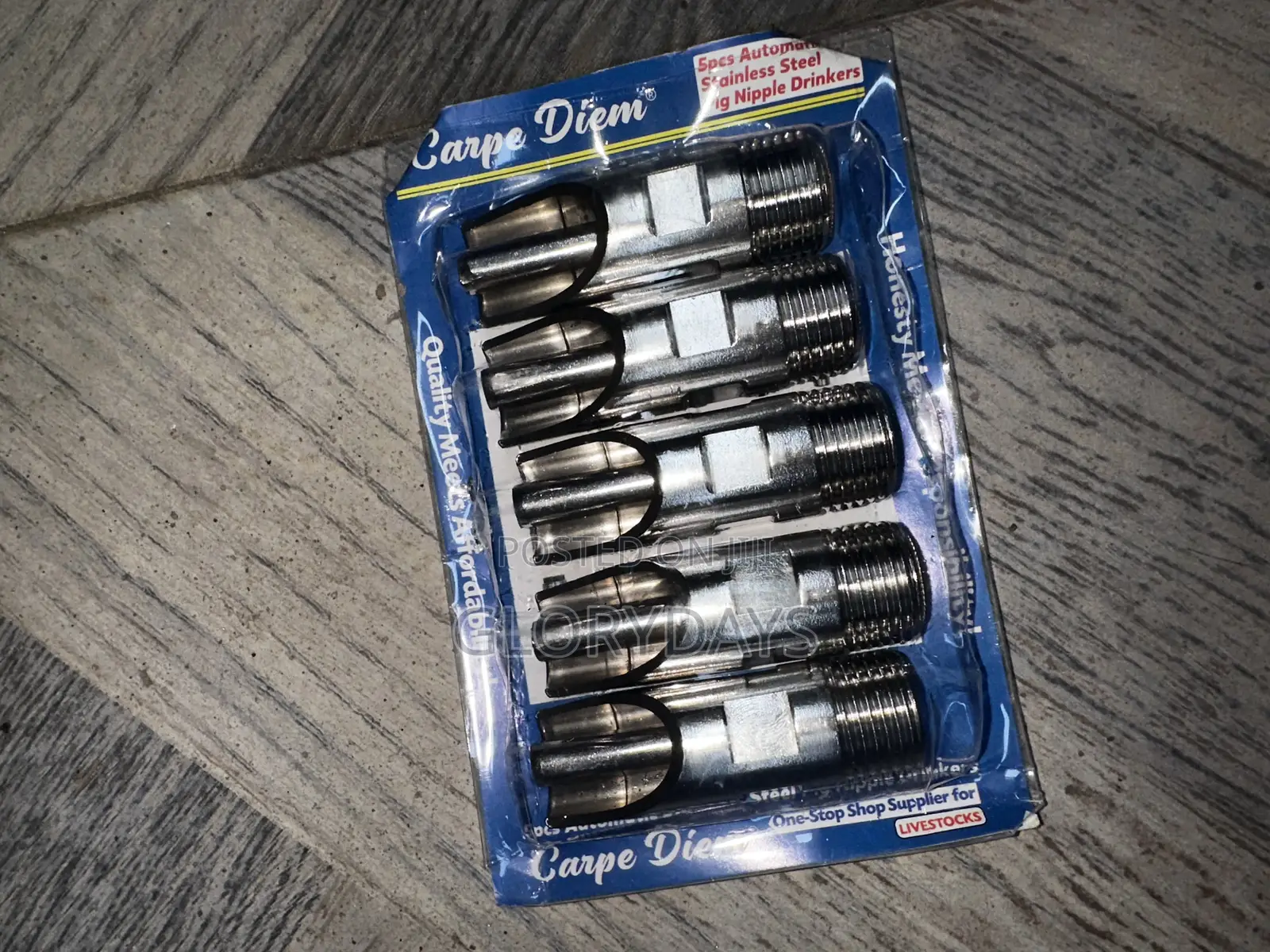 Carpe Diem Automatic Stainless Steel Pig Nipple