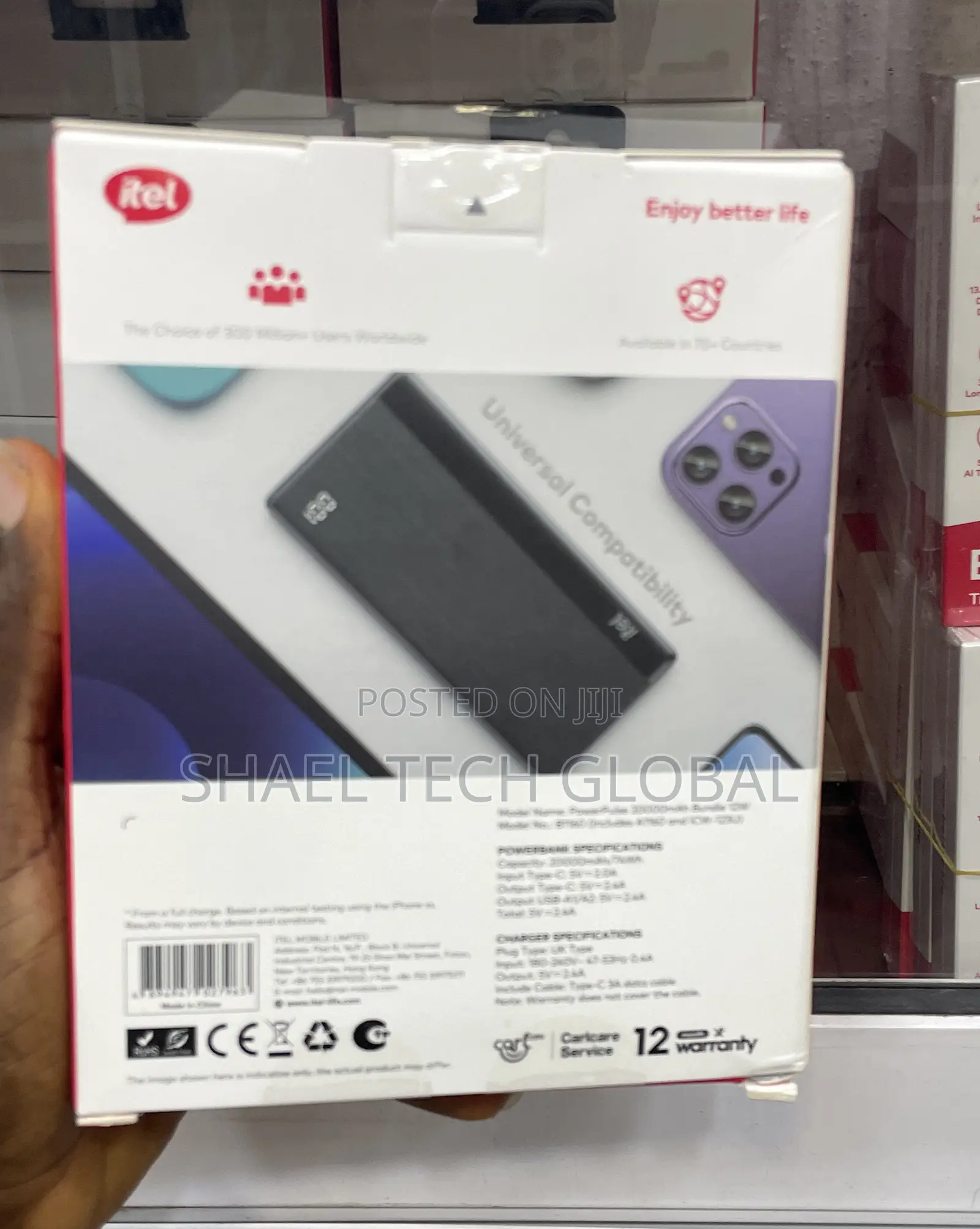 Itel 20,000mah Powerbank Bundle With Charger