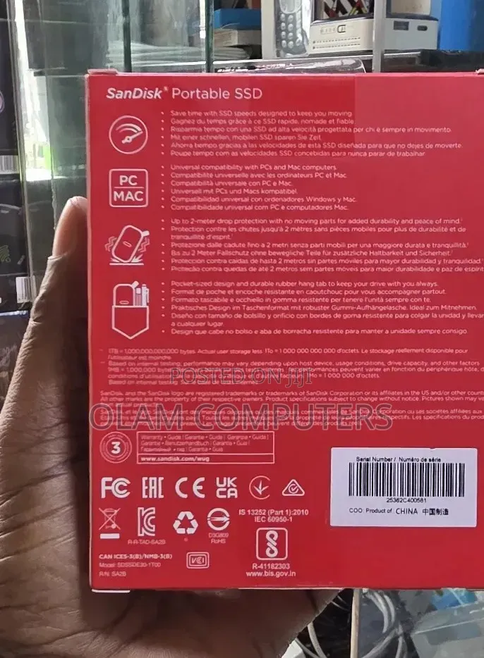 Sandisk 1tb Portable SSD