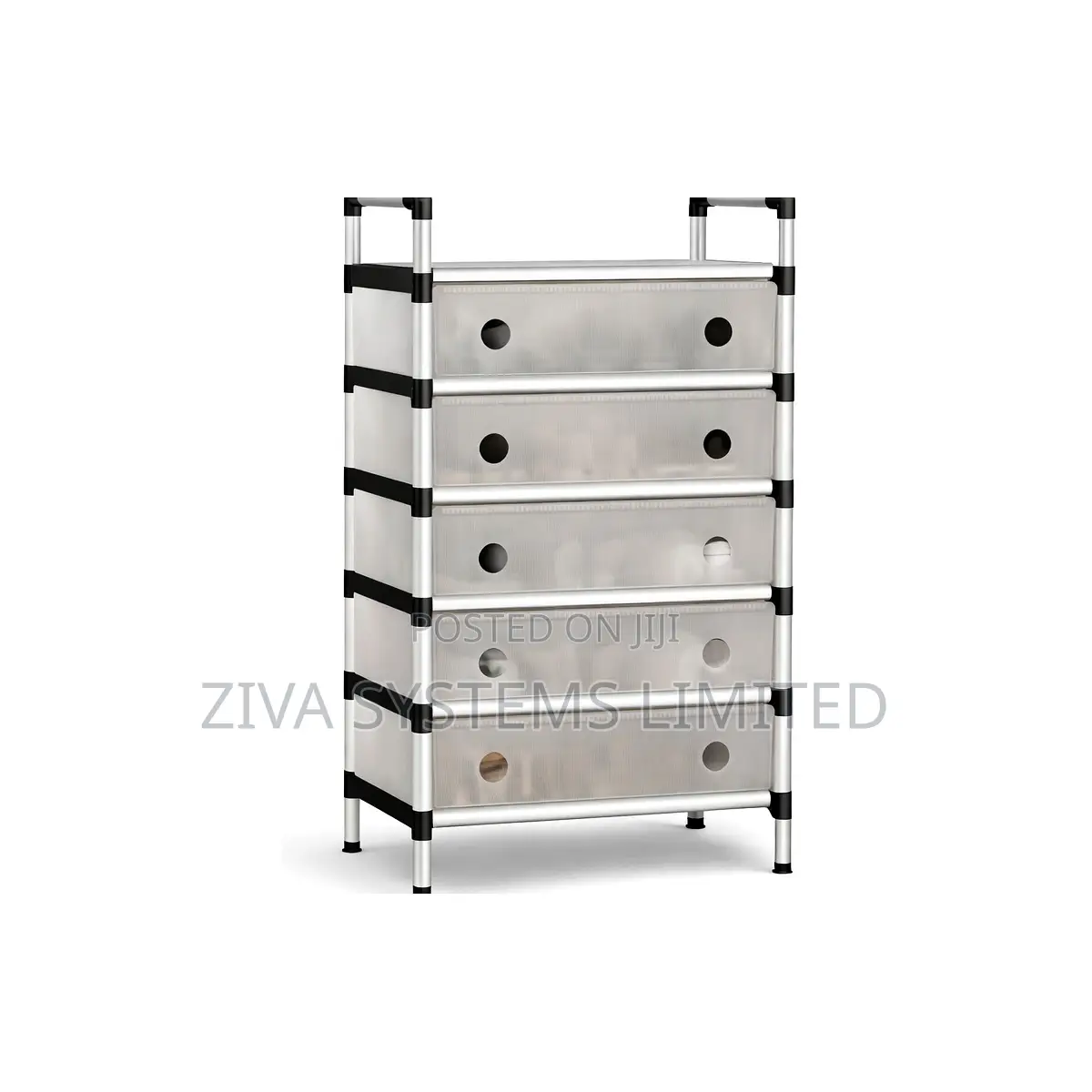Buy Modular Storage Rack Shoe Rack With Cover – 5 Layer Home Organizer