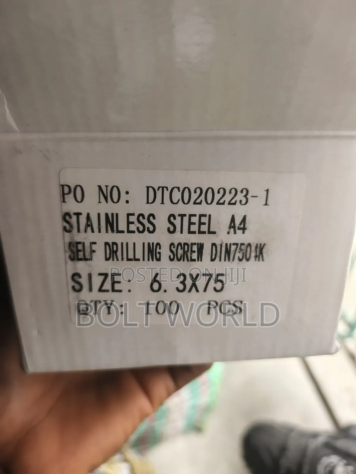 6.3*3" (75mm) Hex Self Drilling Screws Stainless A4