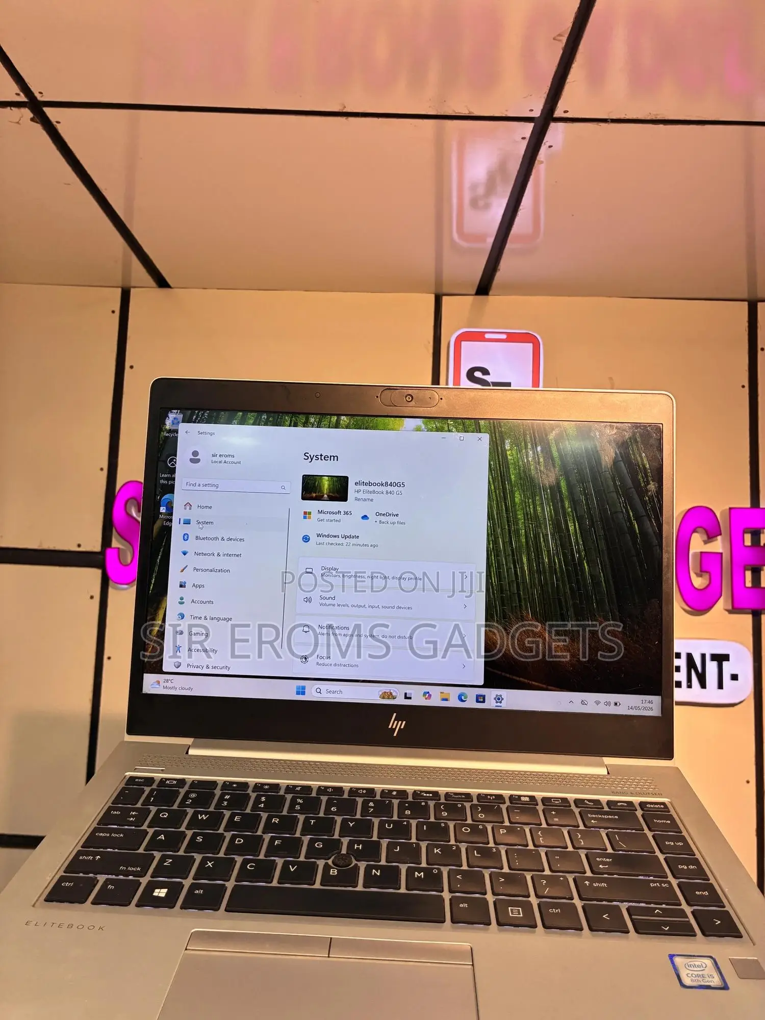 Laptop HP EliteBook 840 G5 8GB Intel Core i5 HDD+SSD 256GB