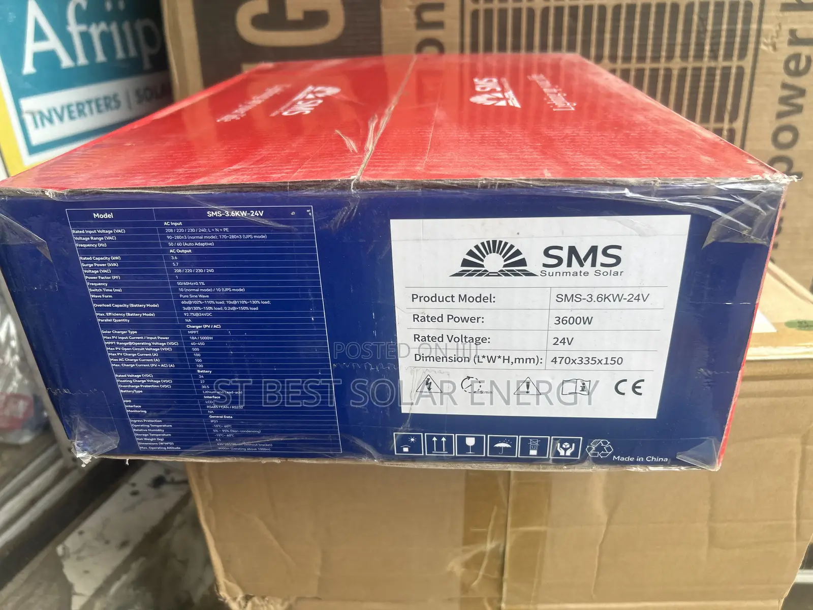 3.6kva/24v SMS Hybrid Inverter