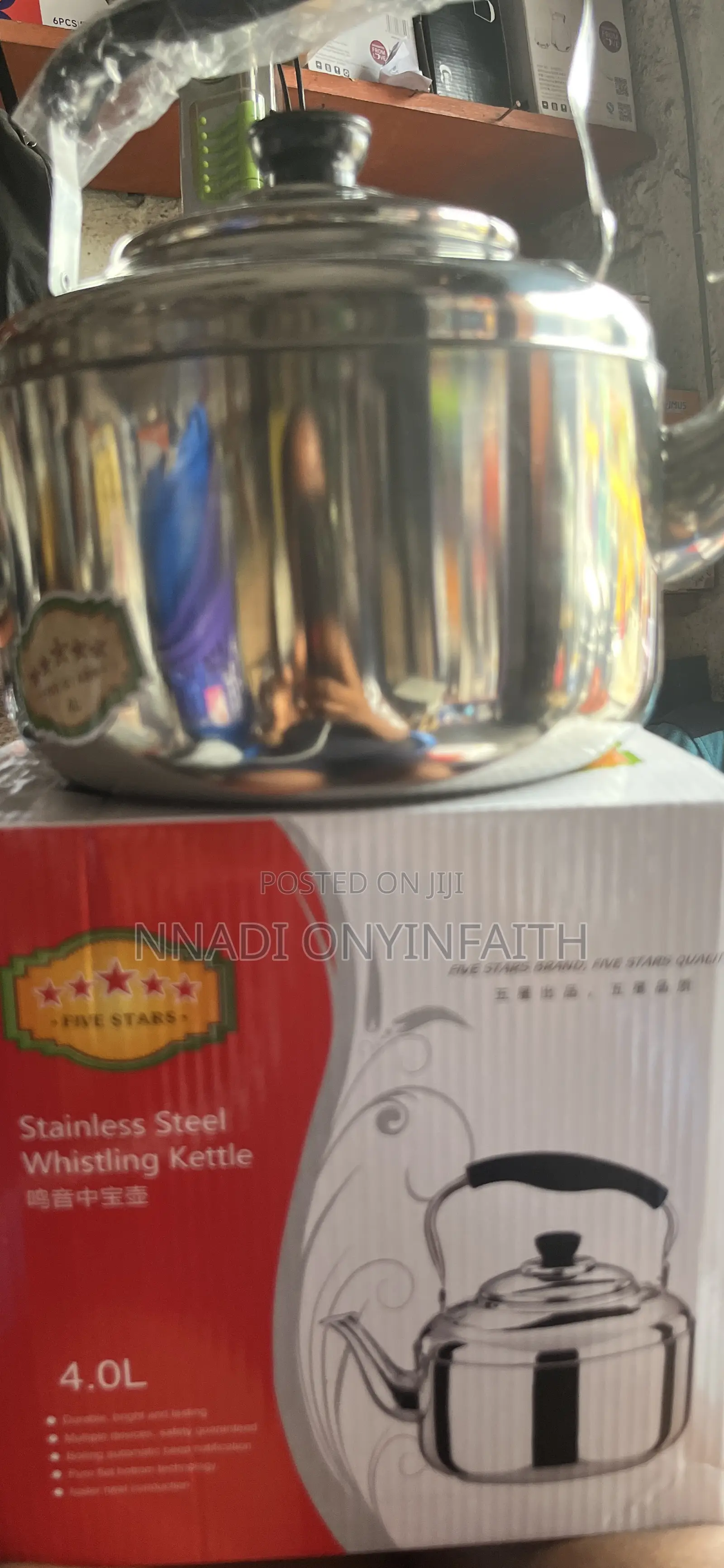 4l Stainless Whistling Kettle