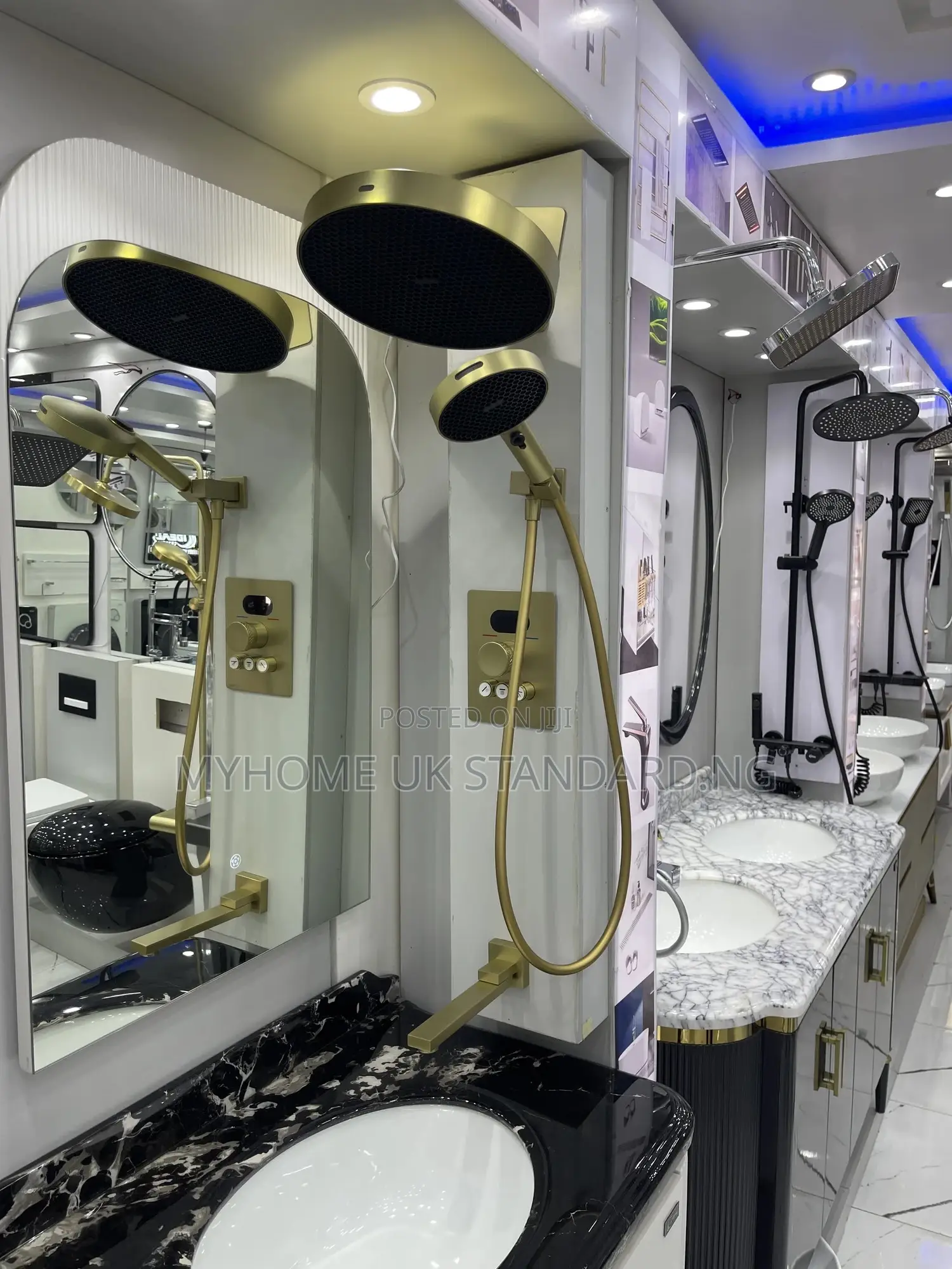 Matt Gold Condit Shower Set