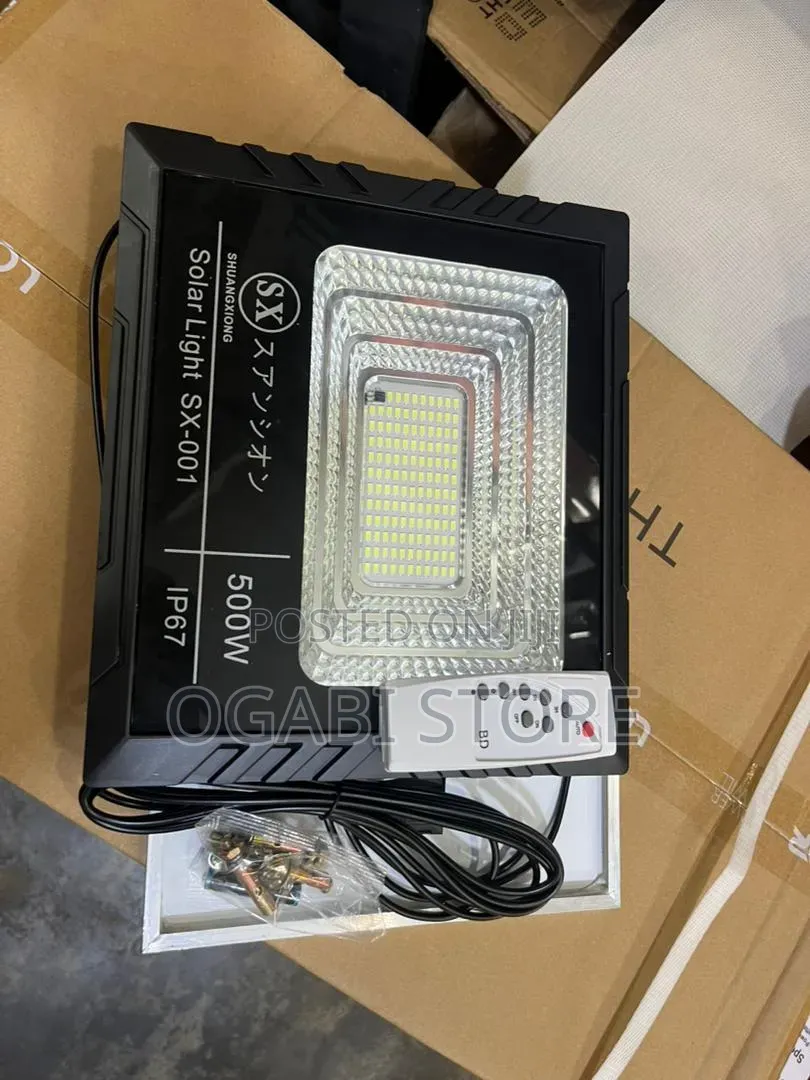 500w Solar Flood Light (Sx-0001) – Super Bright Outdoor Light