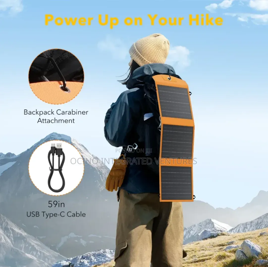 Outdoors,Camping,Travel Solar Foldable Power Bank