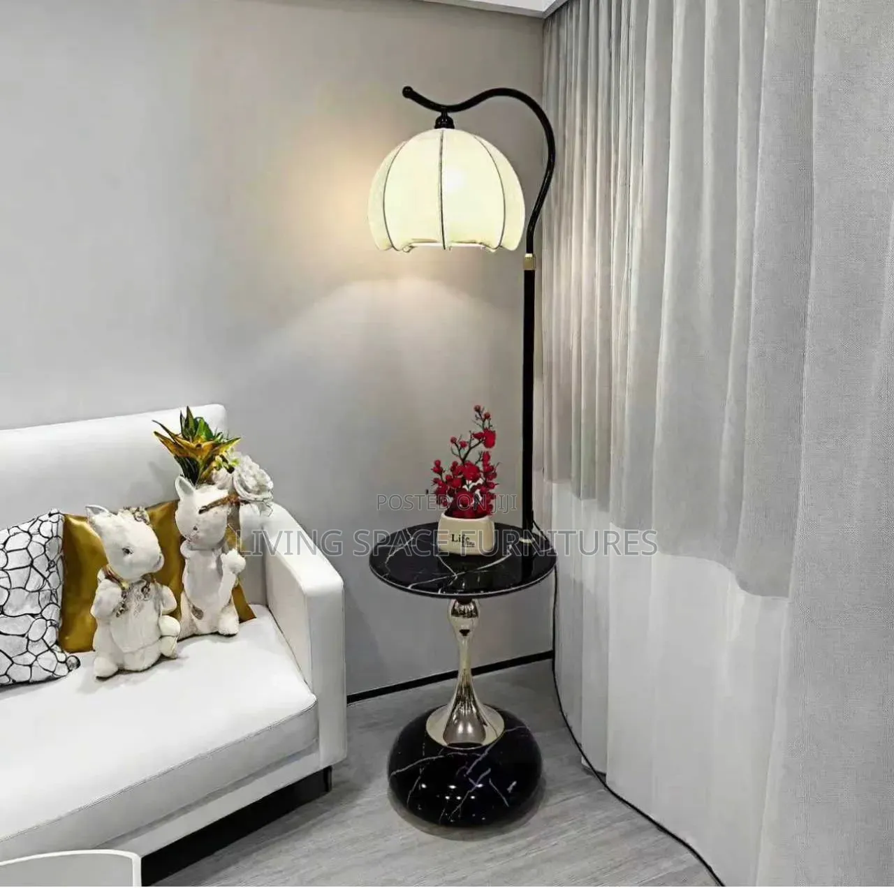 Bedside Stool With Light Lamp