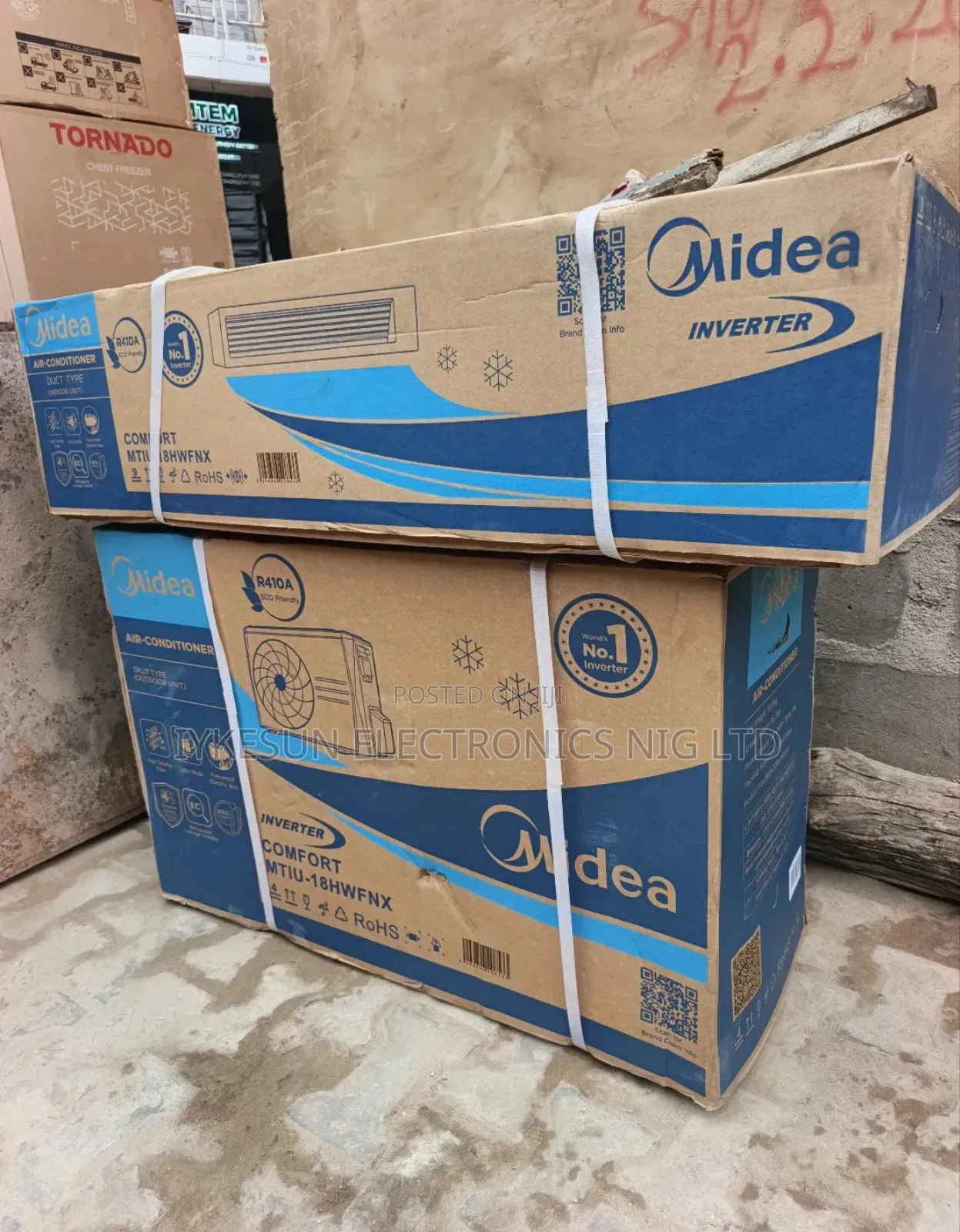 Original Midea 2 Hp Inverter Duct Ceiling Conceiled Air Conditioner