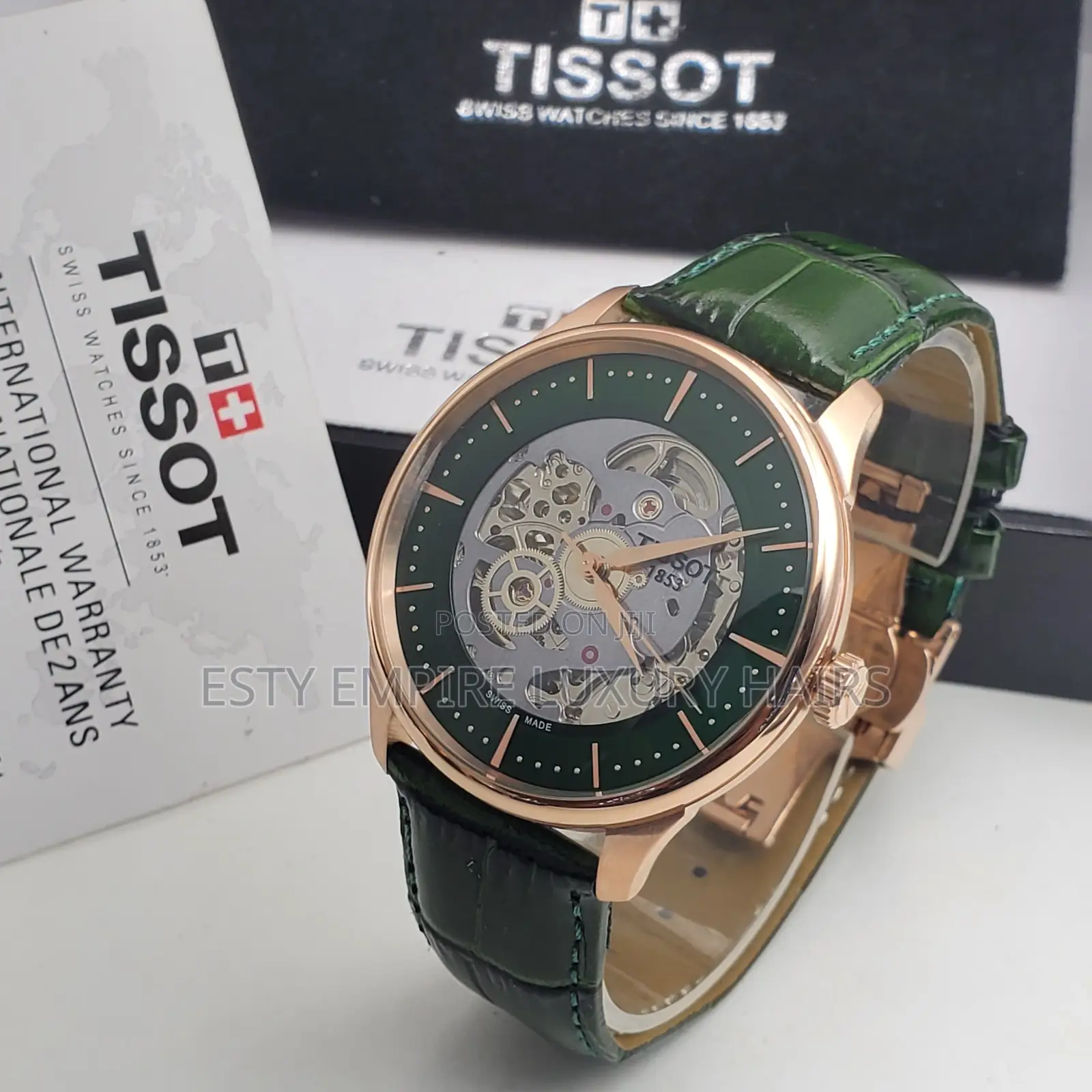 High Quality Tissot Skeleton Automatic Leather