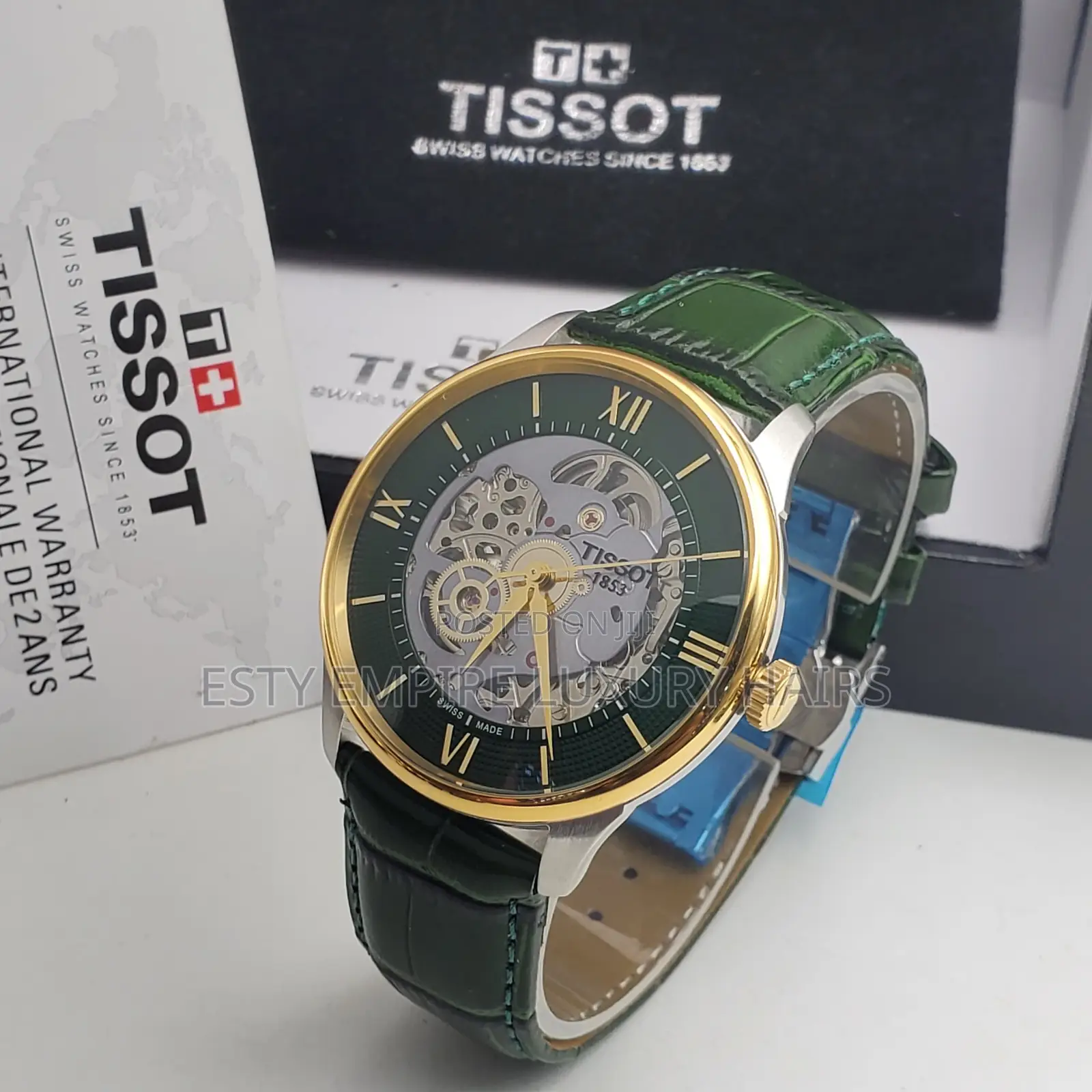 High Quality Tissot Skeleton Automatic Leather