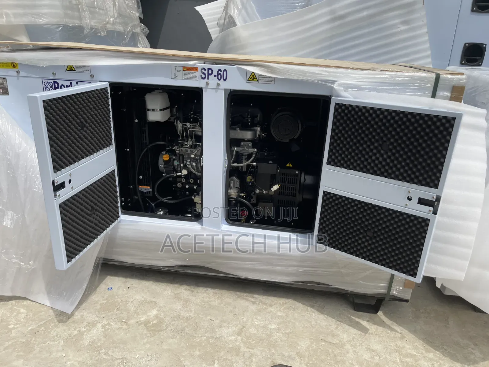 Heavy Duty Perkins 60kva Soundproof Diesel Generator