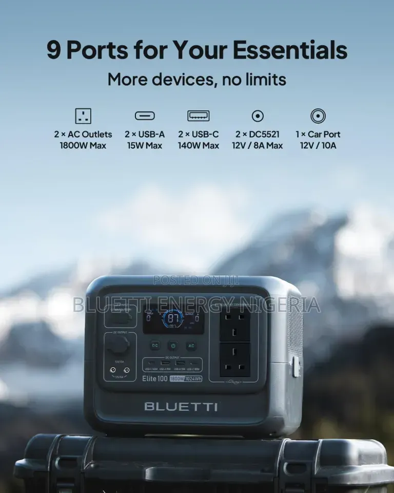 Bluetti Elite 100v2 1.8kw Power Station
