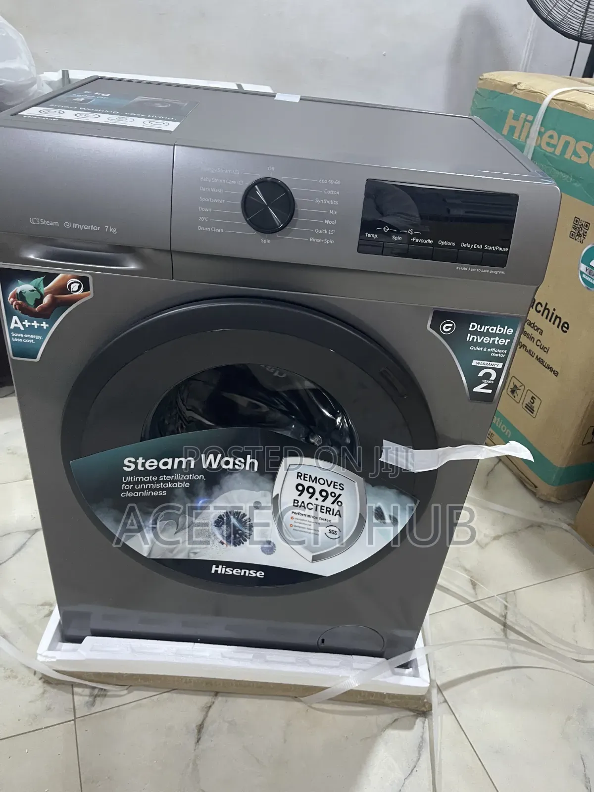Hisense 7kg Front Load Automatic Washing Machine- Energy Saving