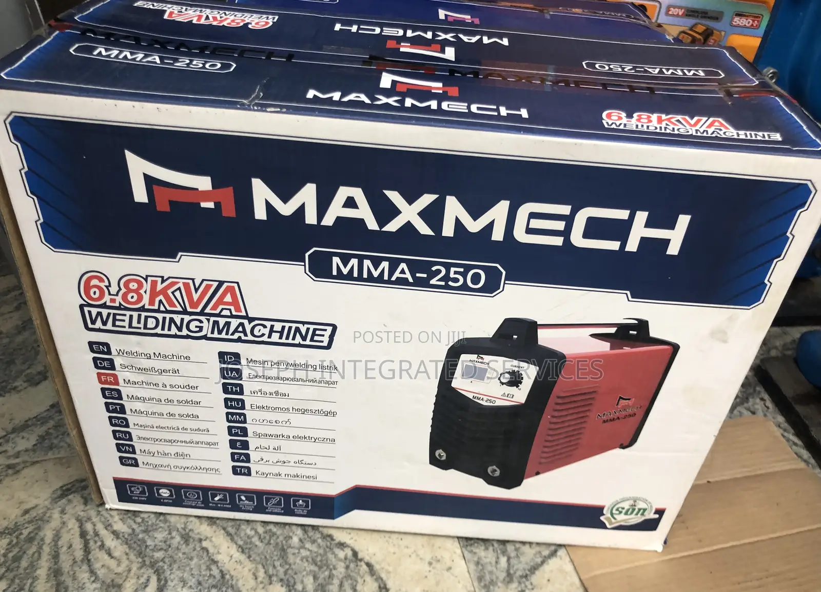 Maxmech Mma-250 Inverter Welding Machine With a 6.8kva Capacity