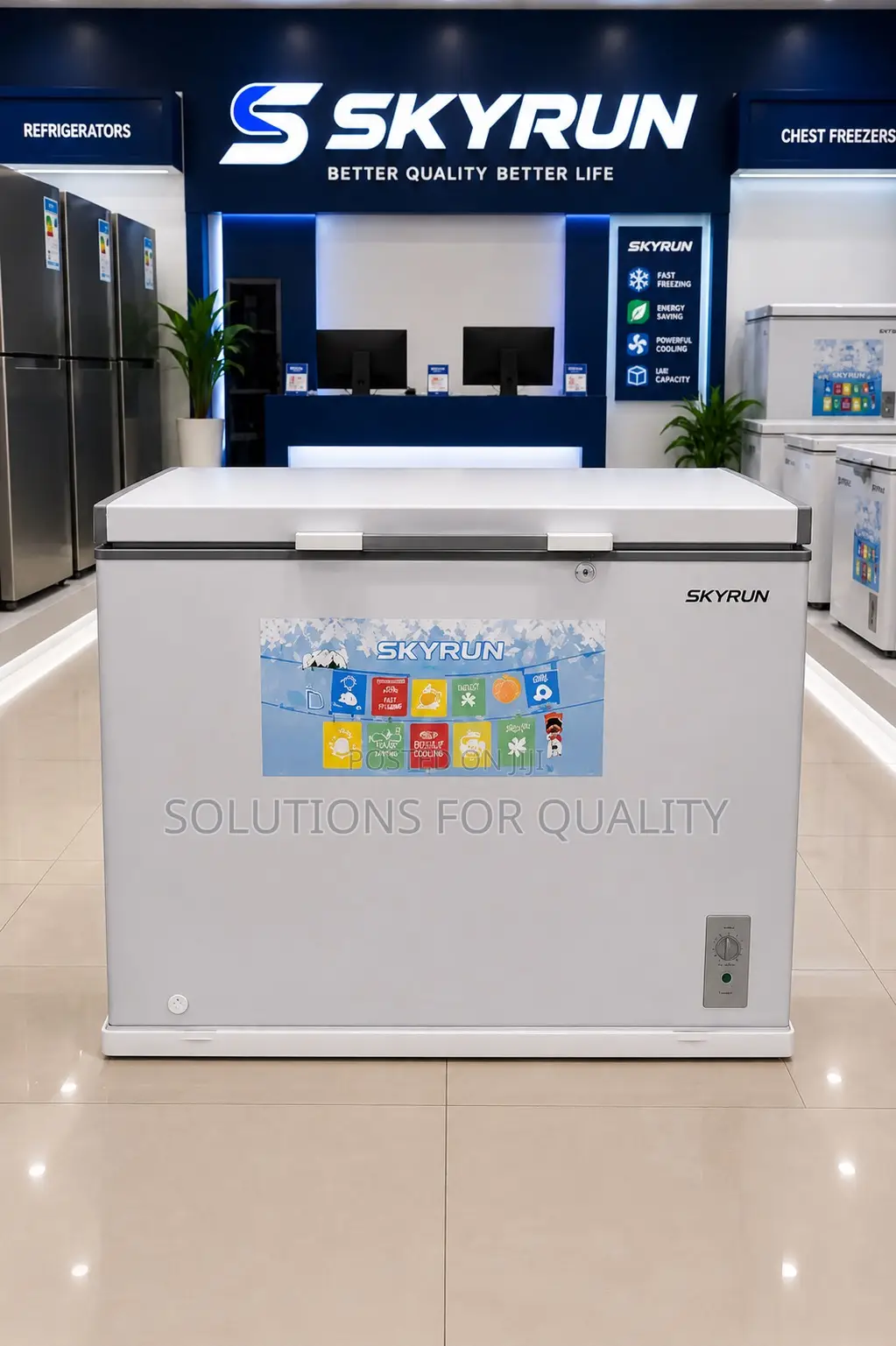 Skyrun 200l Chest Freezer - Fast Cooling, Energy Saving Durable