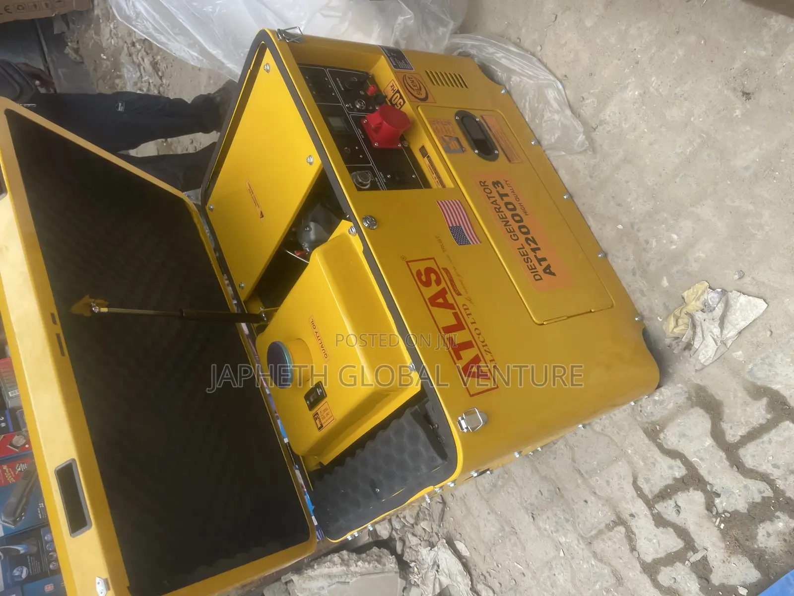 Durable Atlas 10kva Silent Diesel Generator for Industrial Use