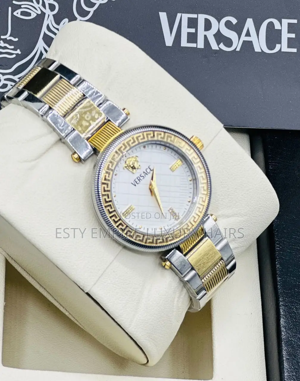 High Quality Luxury Versace Ladies Chain Wristwatches