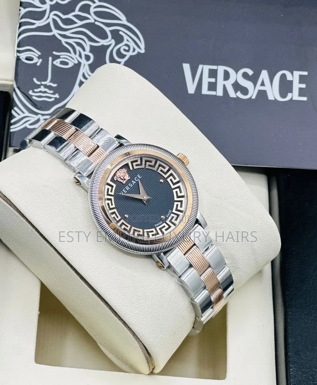High Quality Luxury Versace Ladies Chain Wristwatches