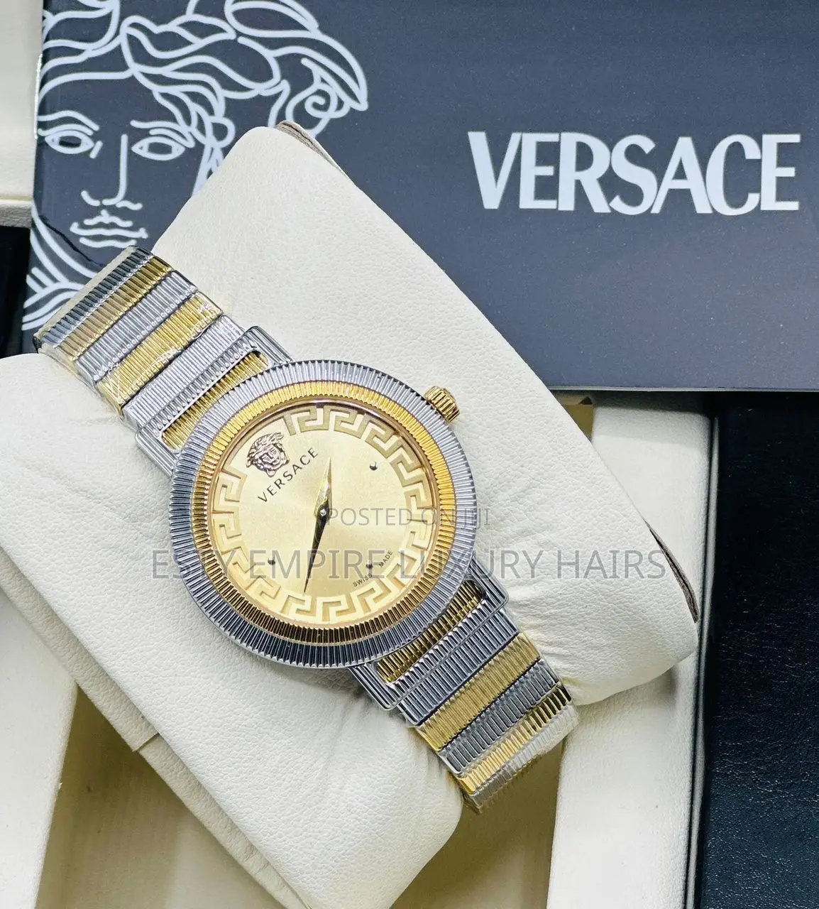 High Quality Luxury Versace Ladies Chain Wristwatches