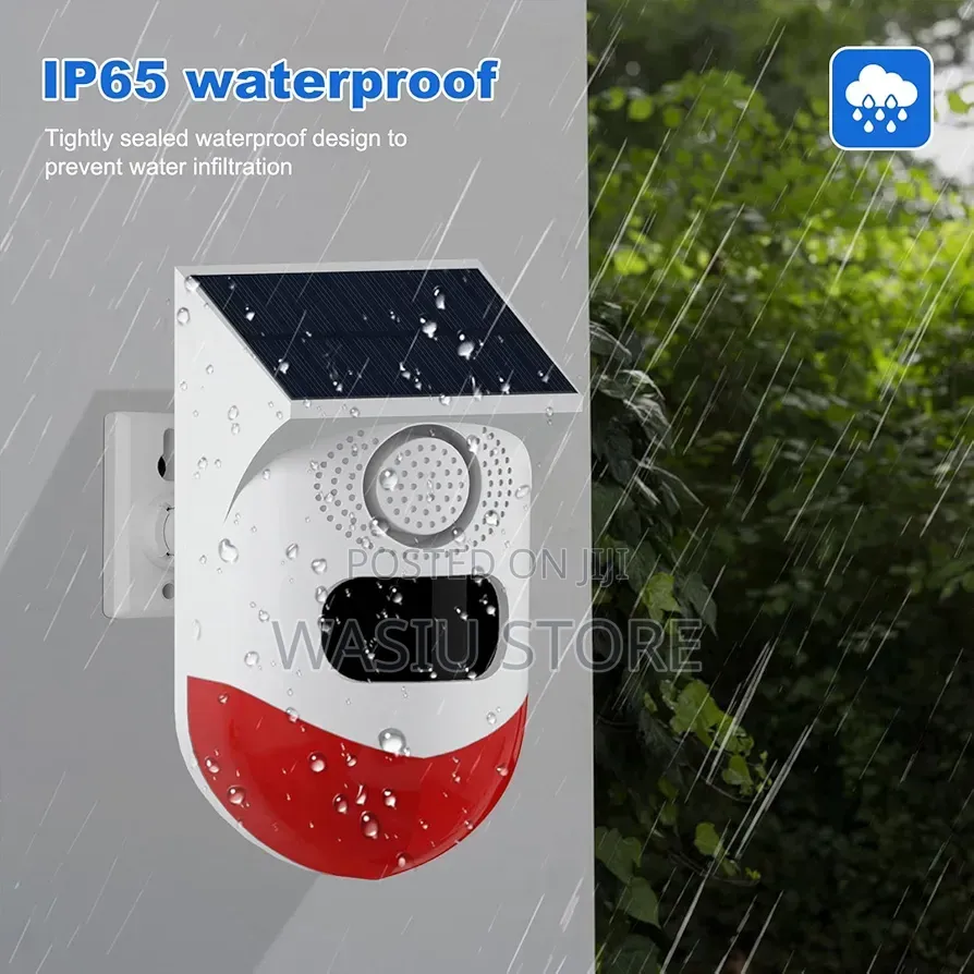 Solar-Powered Motion Sensor Alarm Designed for Outdoor Security