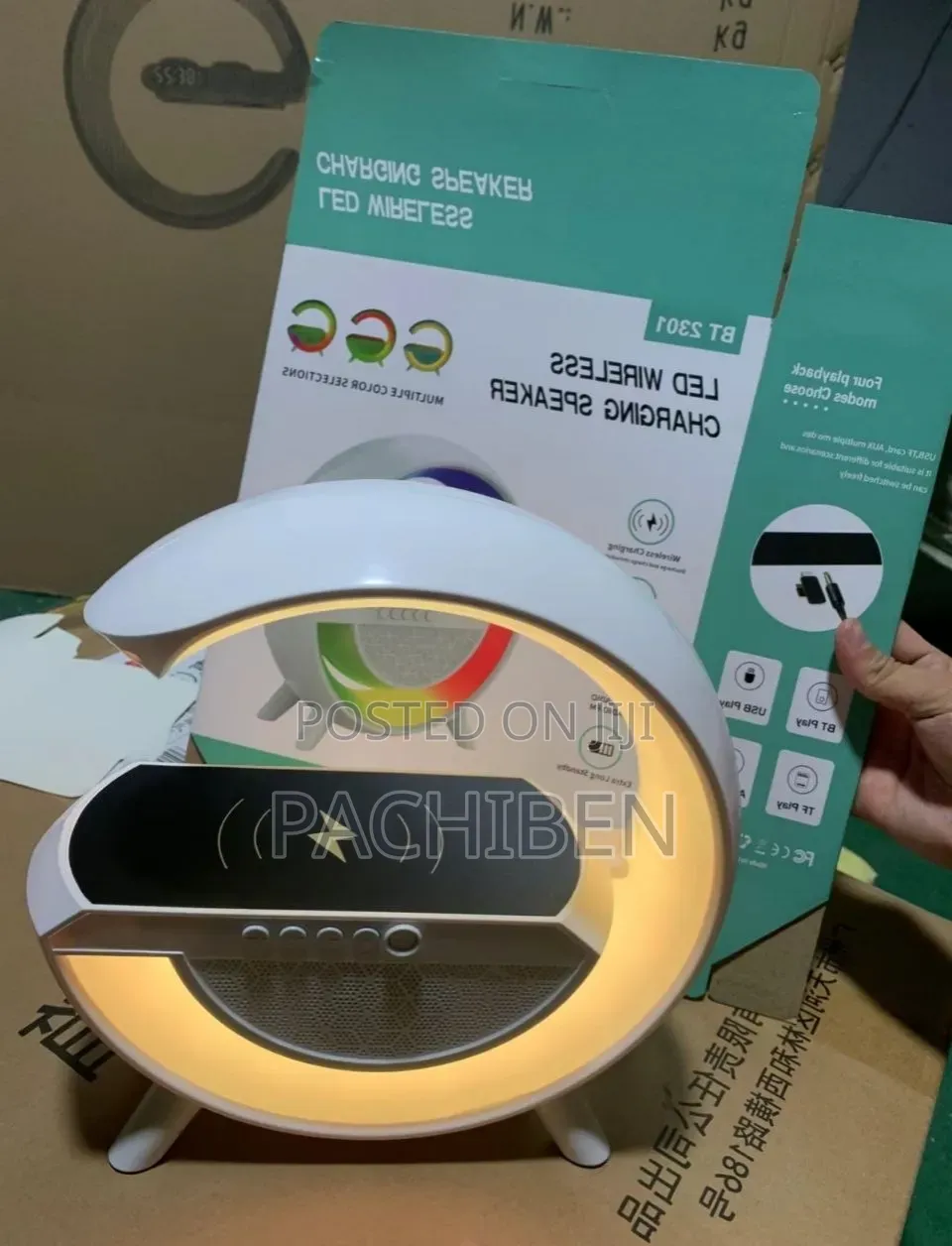 Led Wireless Charging Speaker