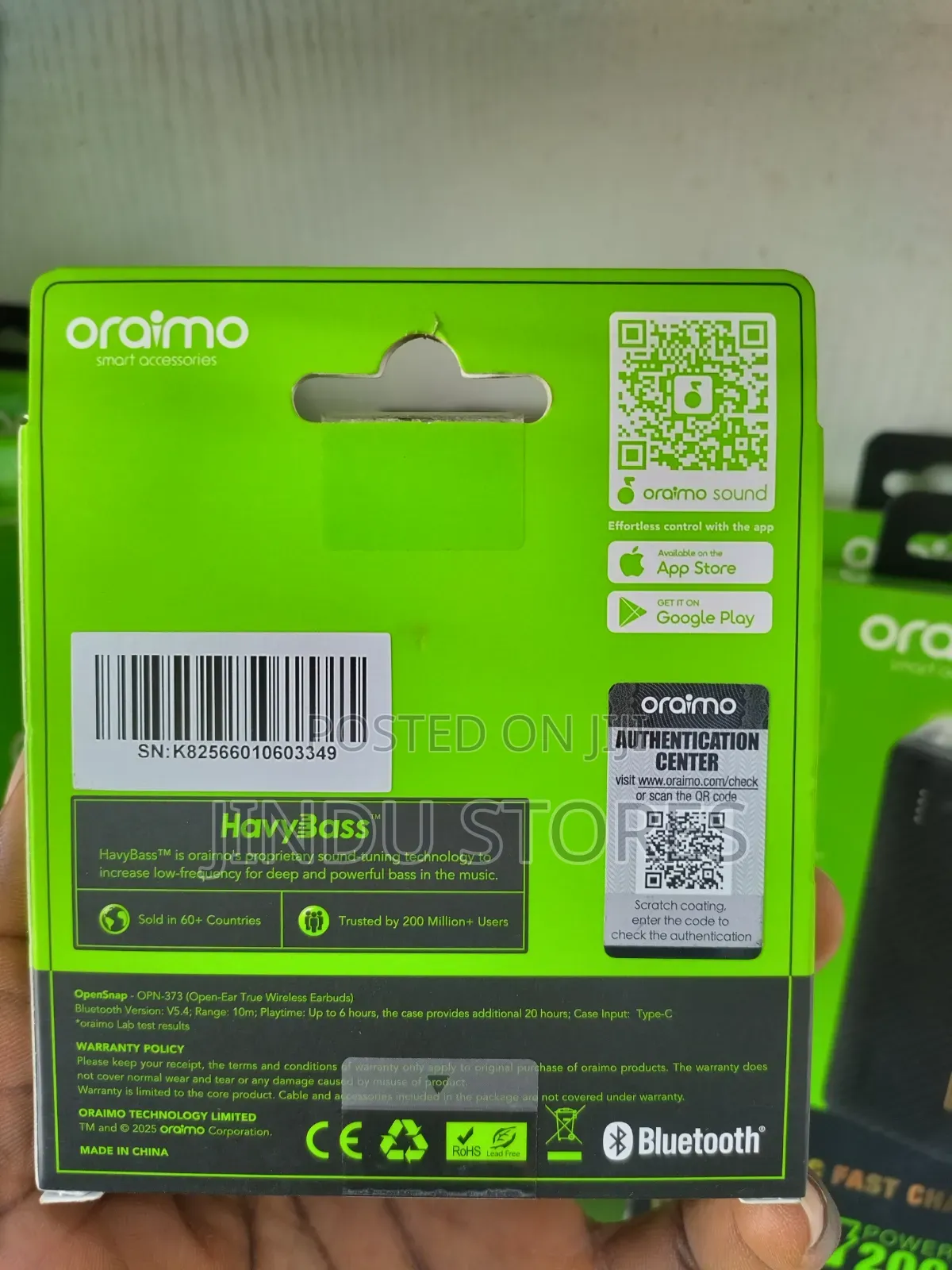 Original Oraimo Open Snap Earbud
