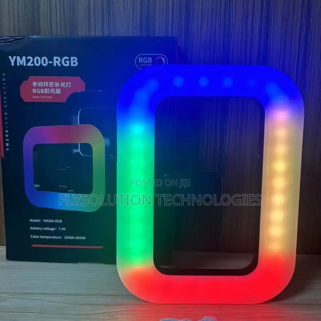 Ym200 Rgb Handheld Ring Fill Ringlight Portable Lighting