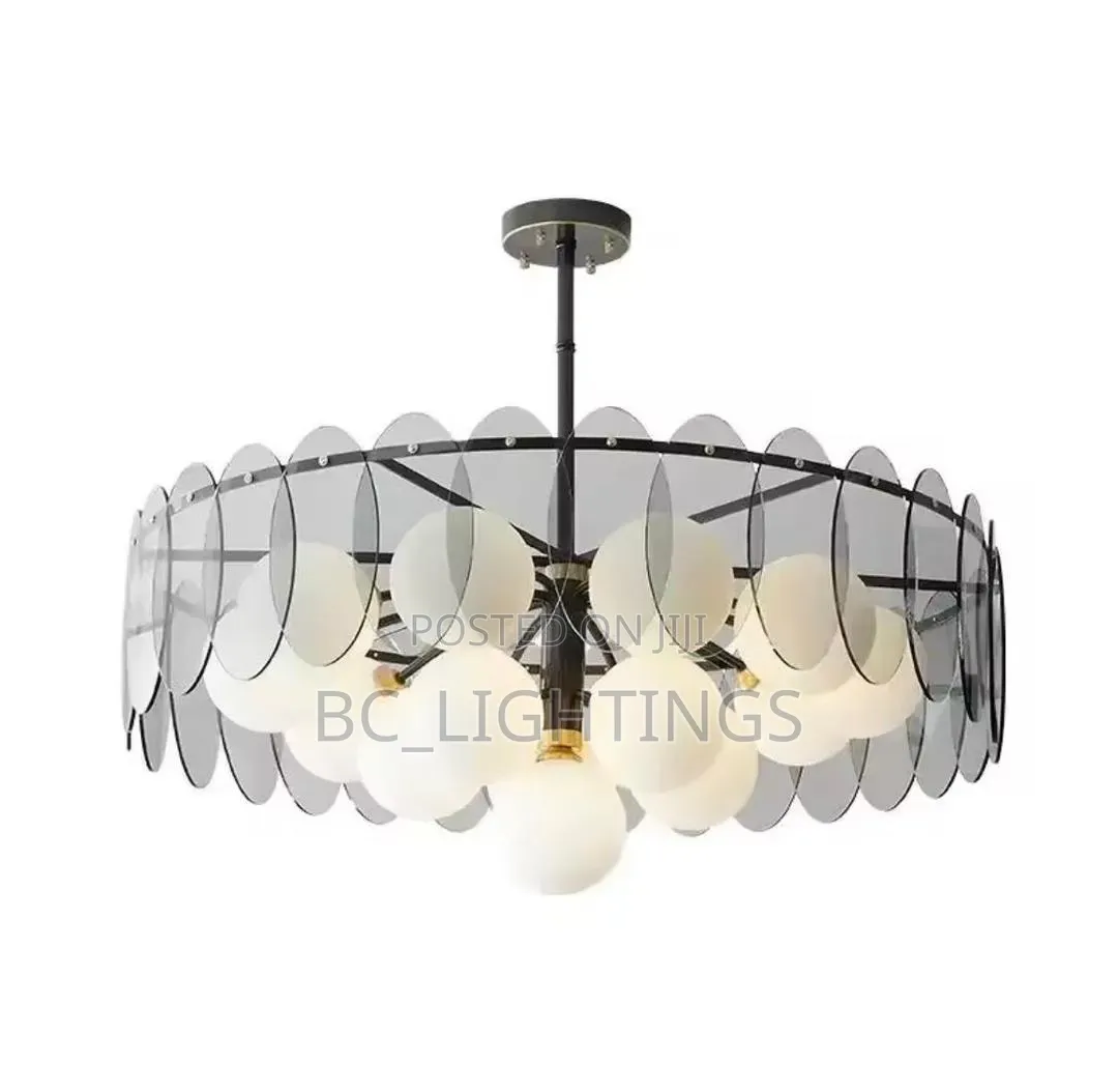 Modern Simple Rall Copper Led Pendant Lamp Indoor Lighting Chandelier