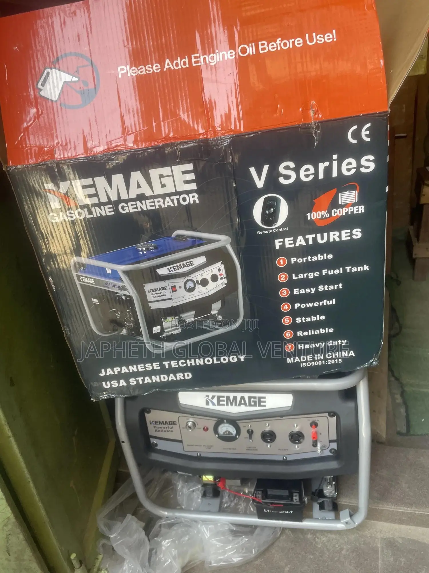 Heavy Duty Kemage 5800 Generator 5.5kva for Home Office