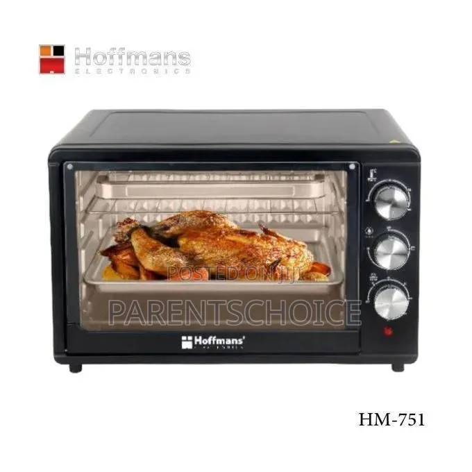 Hoffmans 45l Electric Oven With 2000w Power Hm-751 - Black