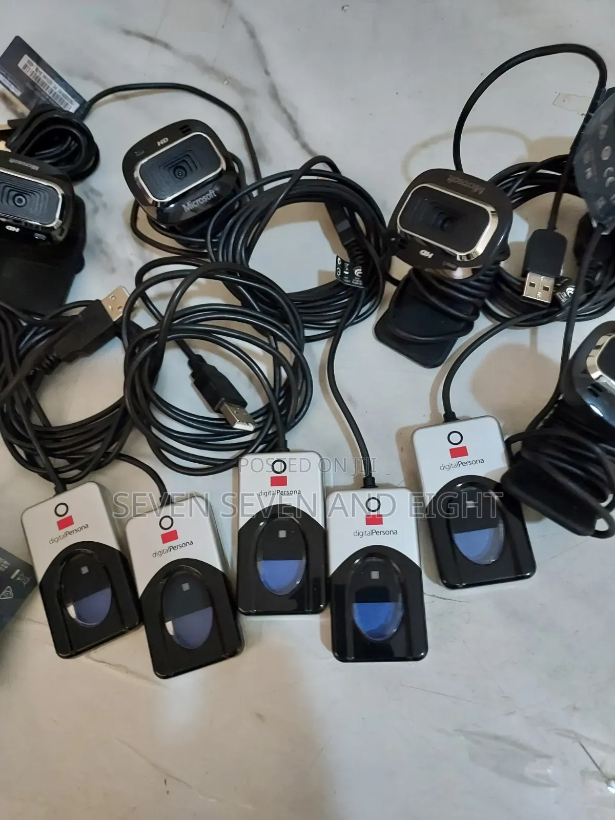 Microsoft Hd 3000 Webcam+ Digital Persona 4500 Fingerprint Scanner