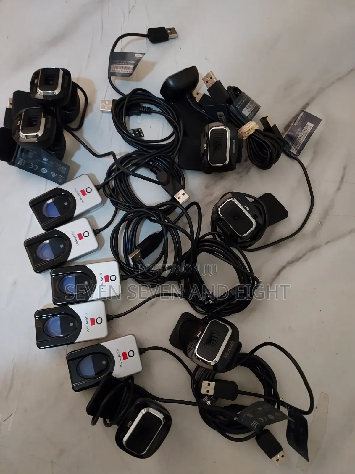 Microsoft Hd 3000 Webcam+ Digital Persona 4500 Fingerprint Scanner