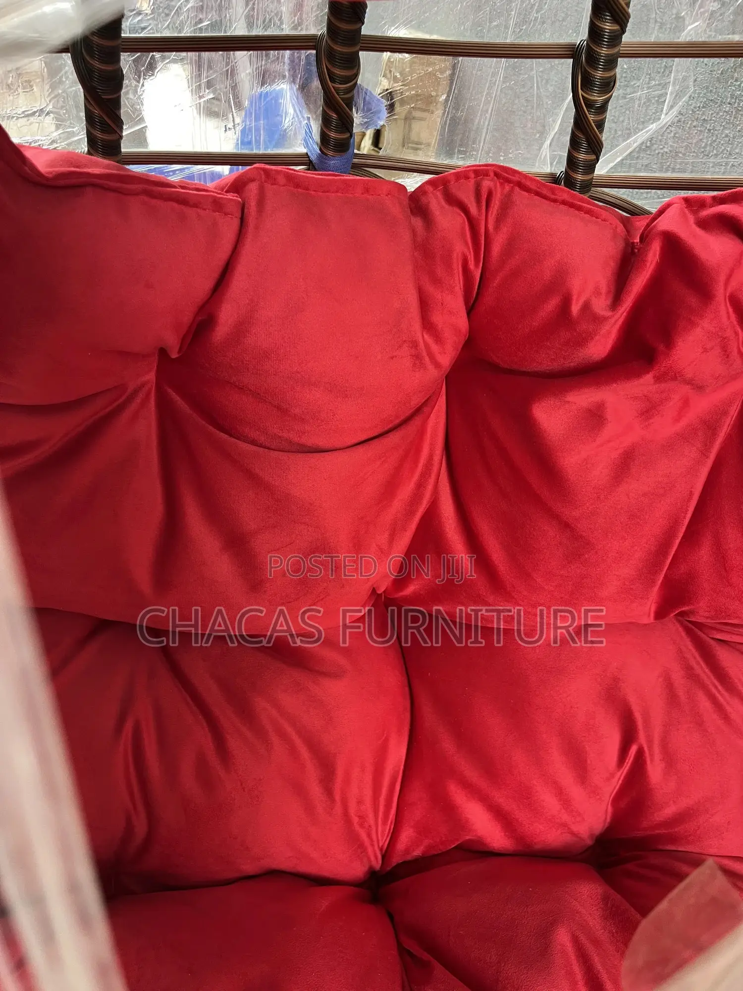 Luxury Hanging Swing Egg Chair With Cushion (Single Seater)