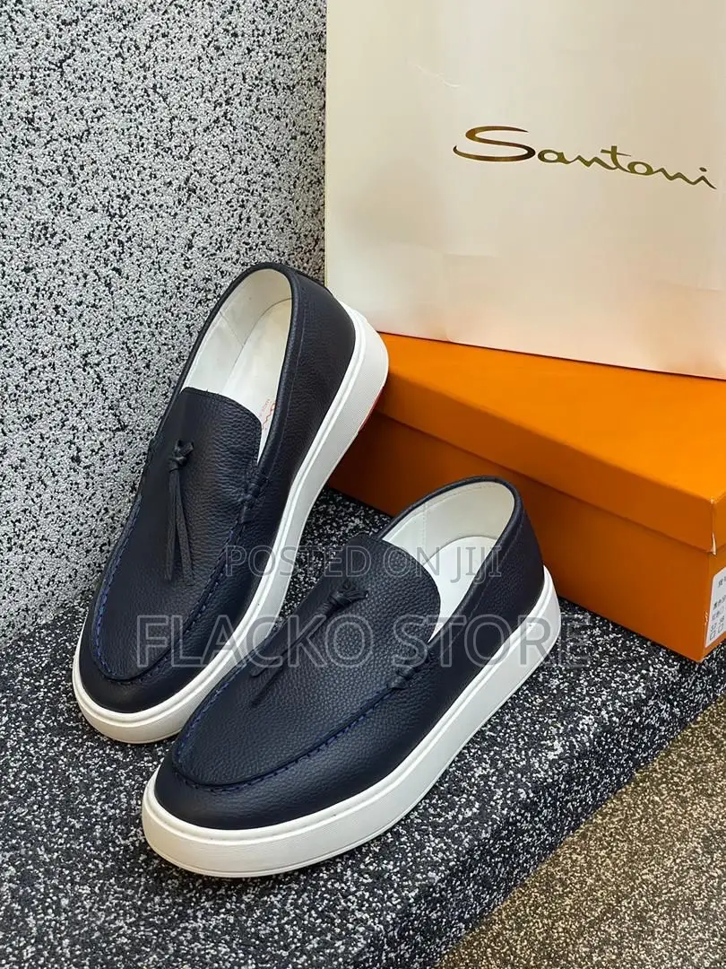 Original Santoni Tassel Leather Sneakers