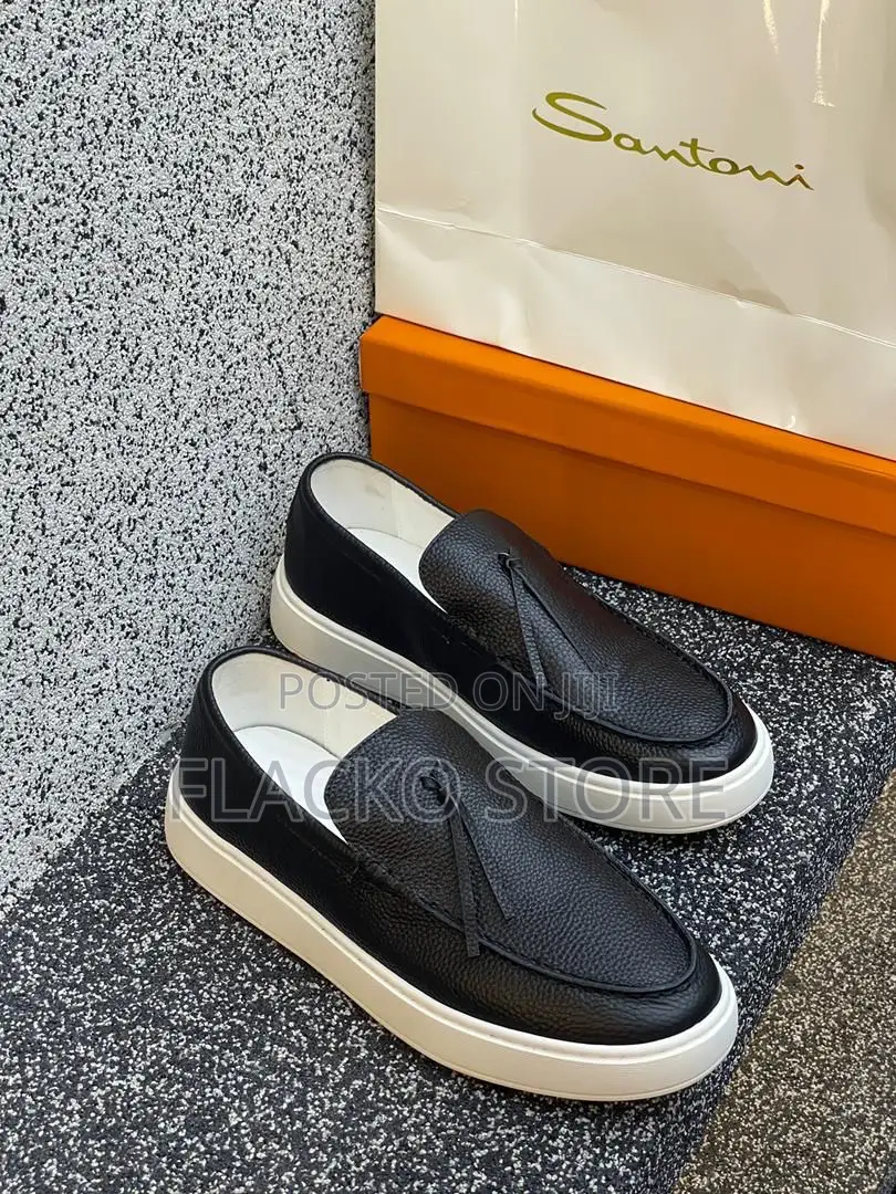 Original Santoni Tassel Leather Sneakers