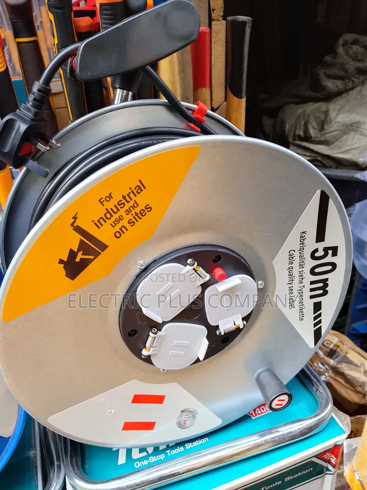 2.5mm Extension Cable Reel, 3 Socket X 50 MTRS