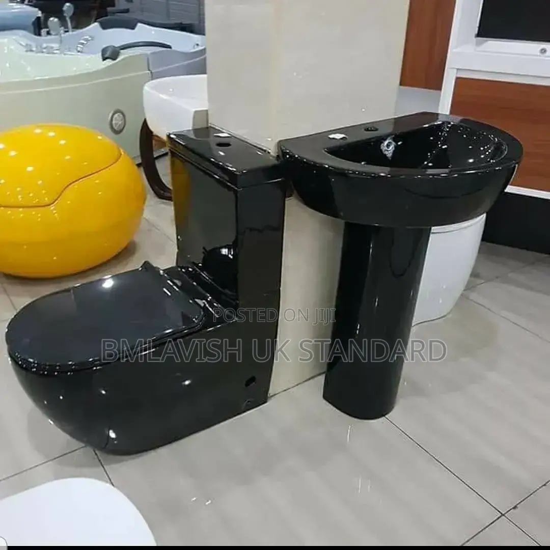 Black England Water Closet Set