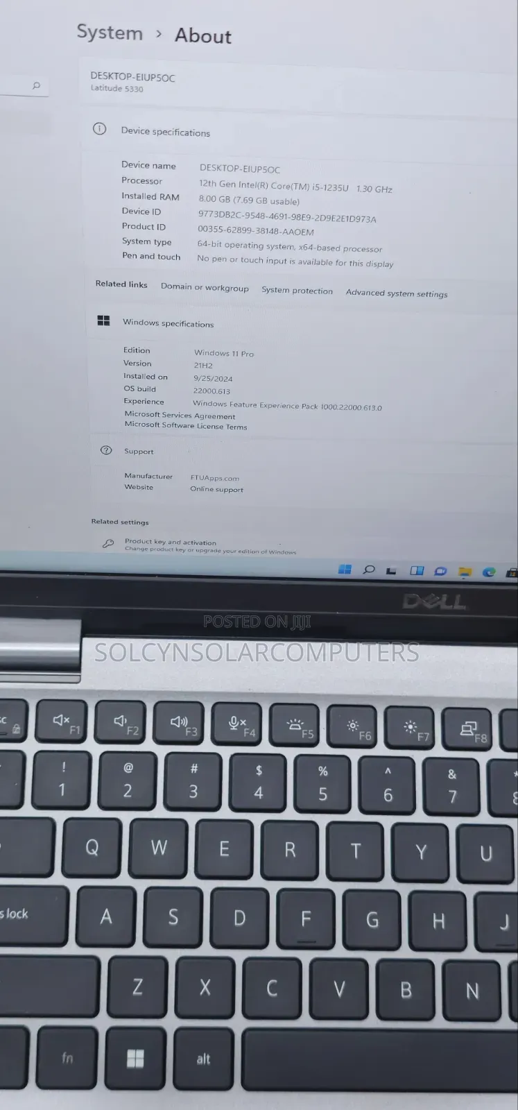 Laptop Dell Latitude 5330 16GB Intel Core i5 SSD 256GB