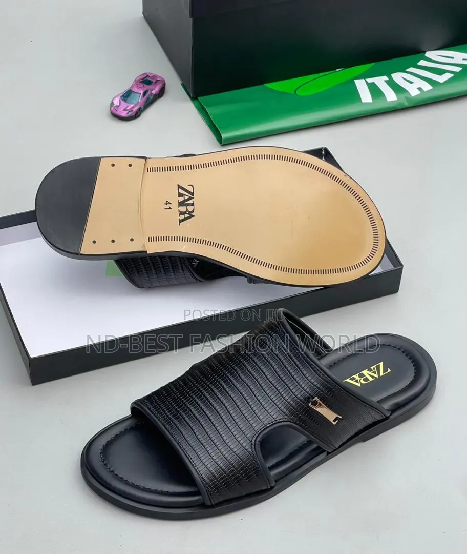 Pure Leather Zara Slippers