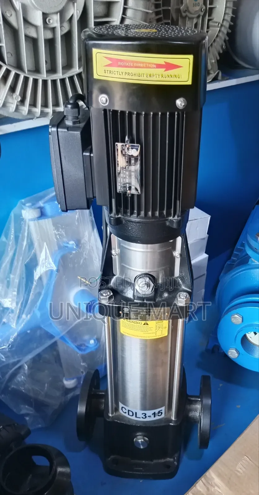 3hp Vertical Multistage Stainless Steel Industrial Pump. 100% Copper