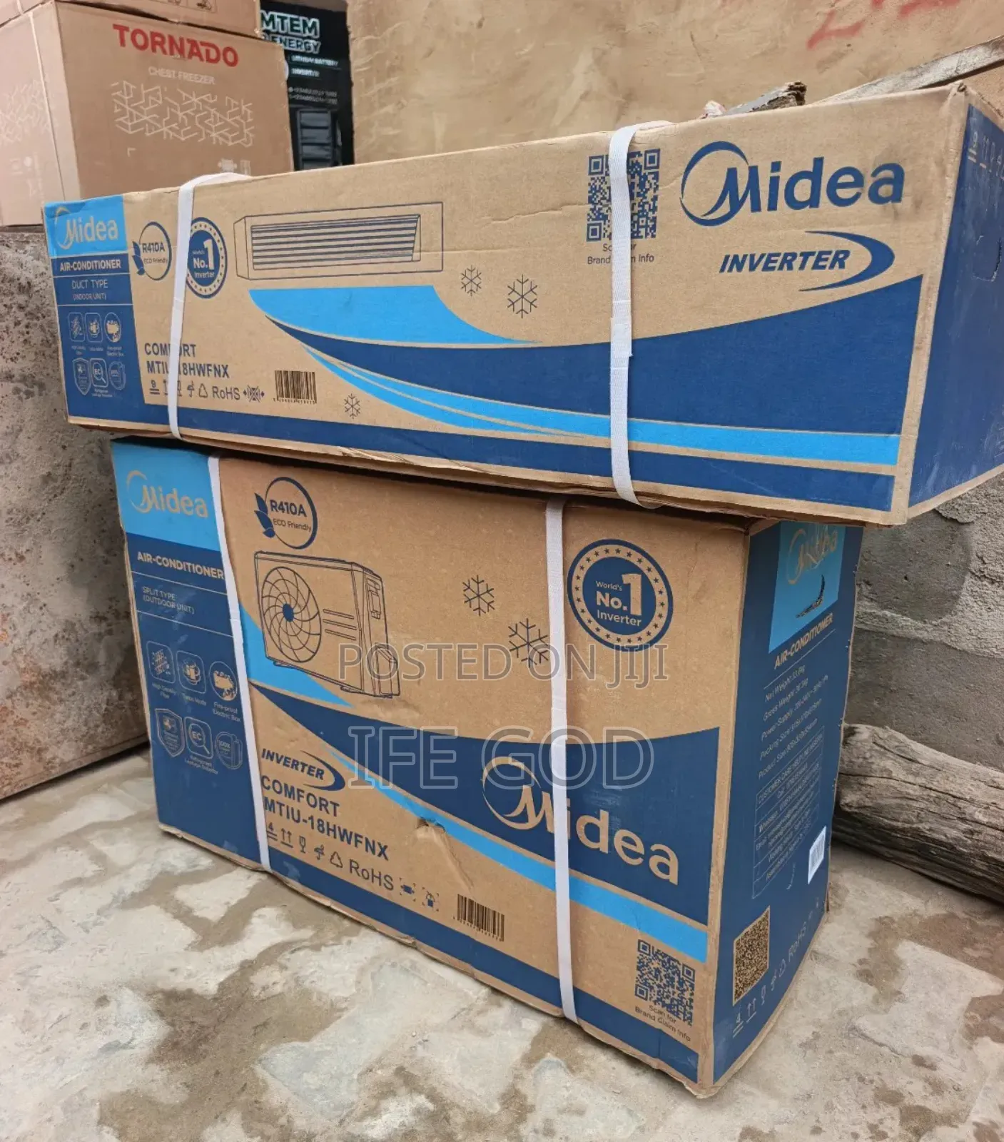 Original Midea 2 Hp R410a Inverter Duct Ceiling Cancelled Ac (Copper)