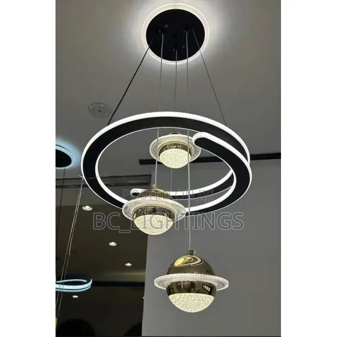 Led Modern Chandelier Restaurant Lamp Minimalist Living Room Light