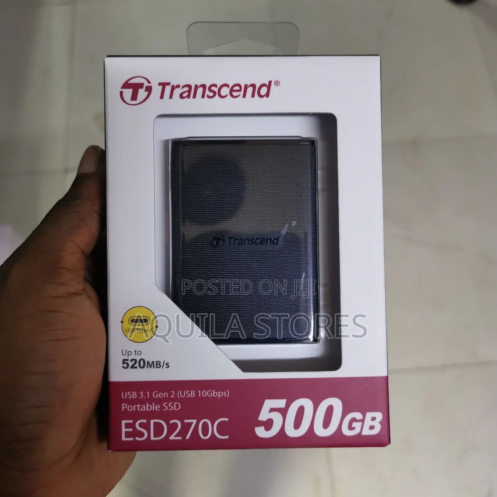 Transcend Esd270c 500gb Portable SSD